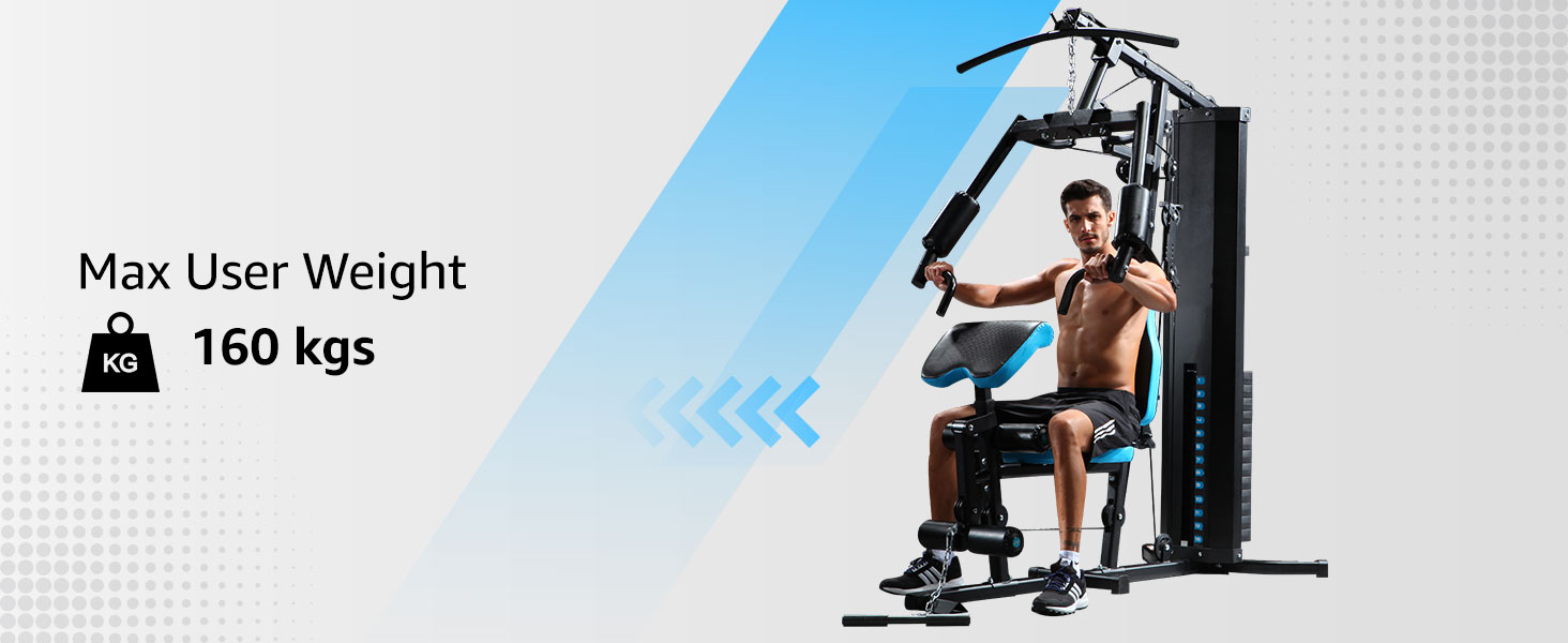 PowerMax GH-285 Multi with Chest Press, Lat Pull Bar & Triceps Rope