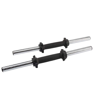 Dumbbell-Bar-(Solid)-with-Rubber-Handle-(16”)