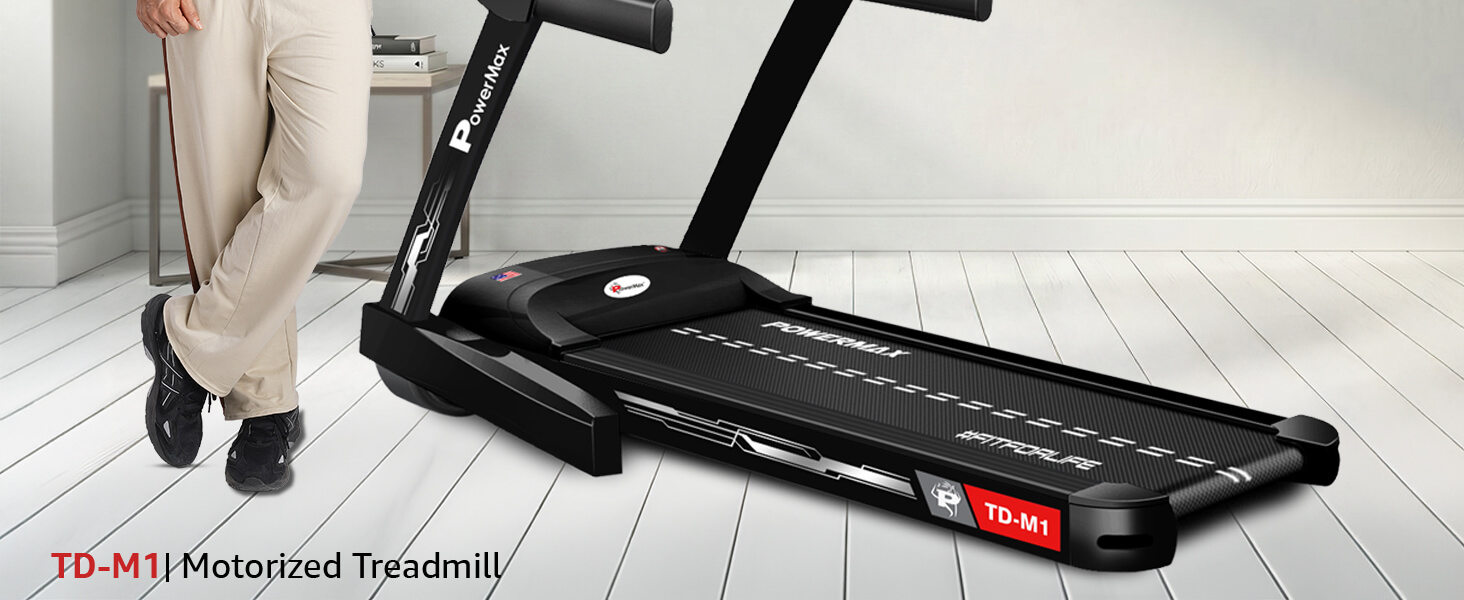 PowerMax TD-M1 Motorized Treadmill with Android and iOS App