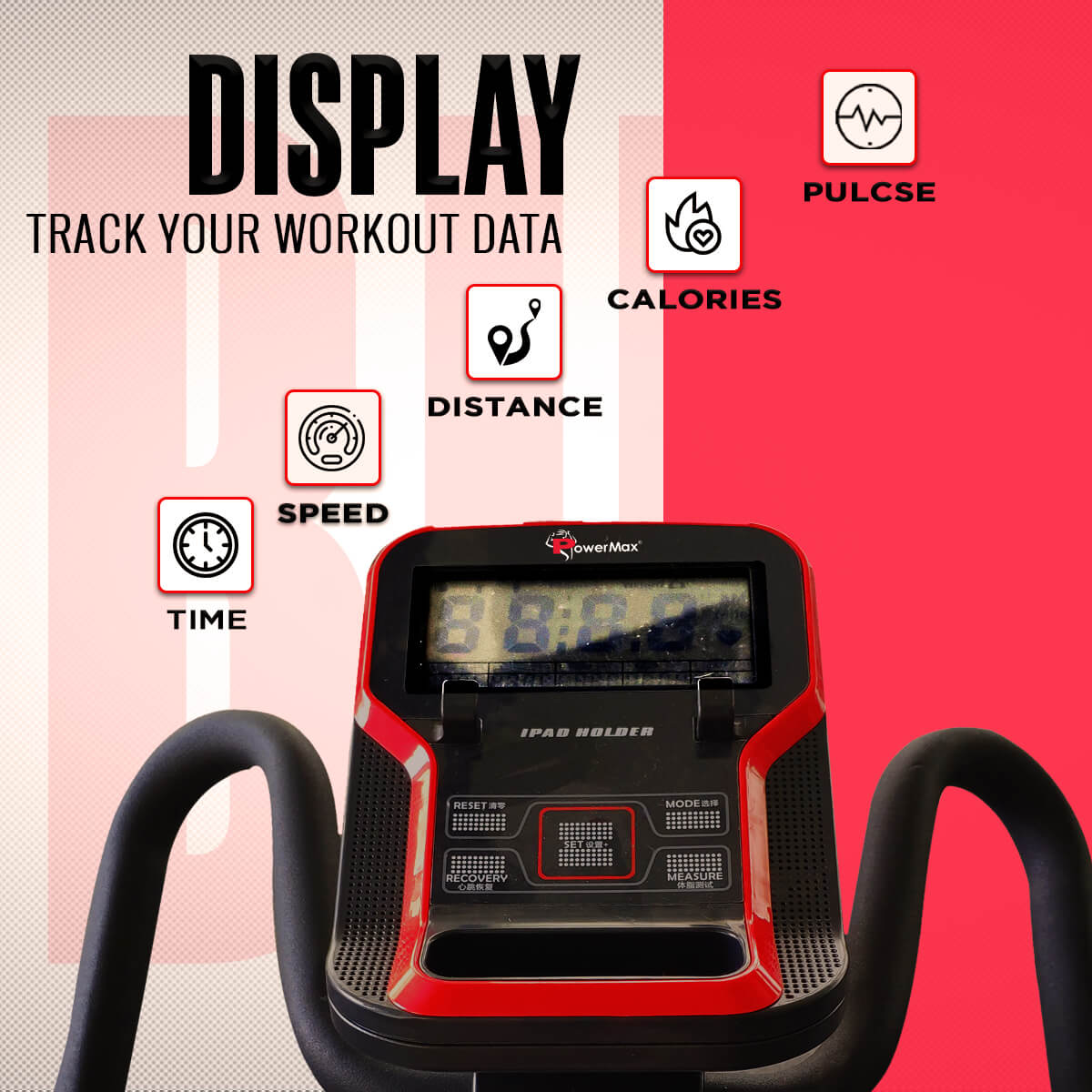 PowerMax Fitness BU-650 Magnetic Upright Exercise Bike