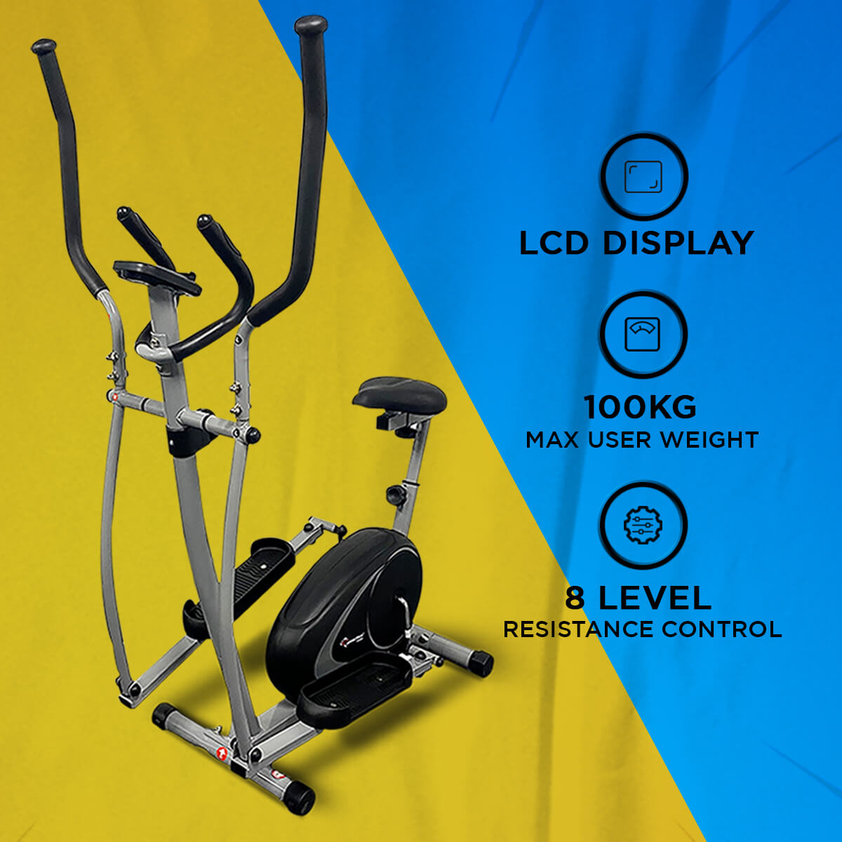 Buy Powermax Fitness EH-260S Elliptical Cross Trainer with Hand Pulse