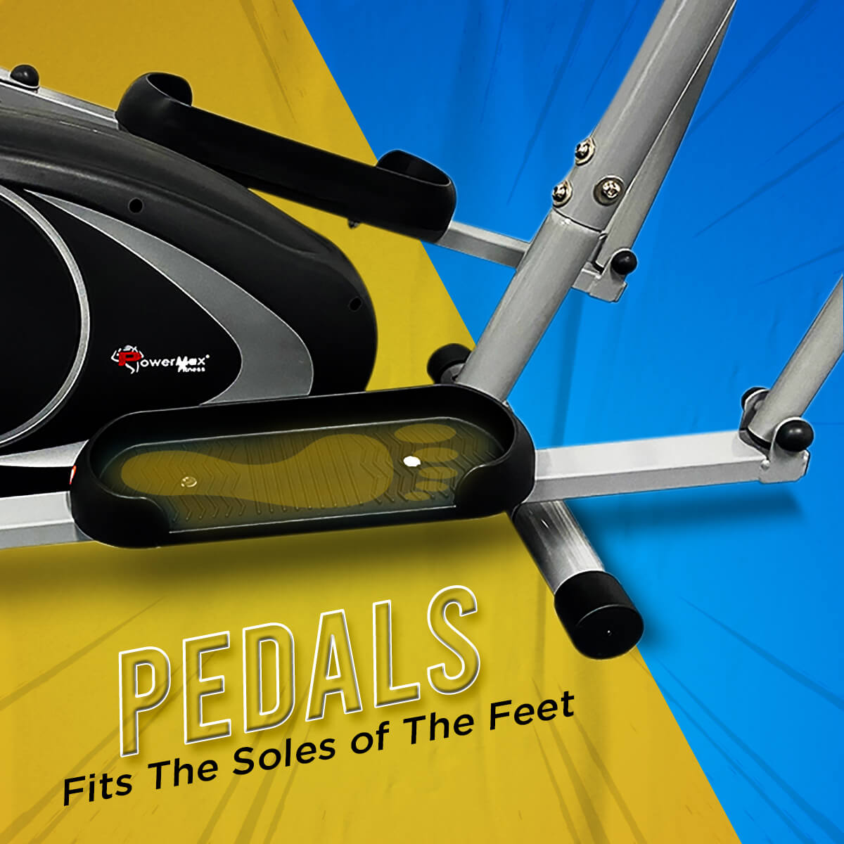 Buy Powermax Fitness EH-260S Elliptical Cross Trainer with Hand Pulse