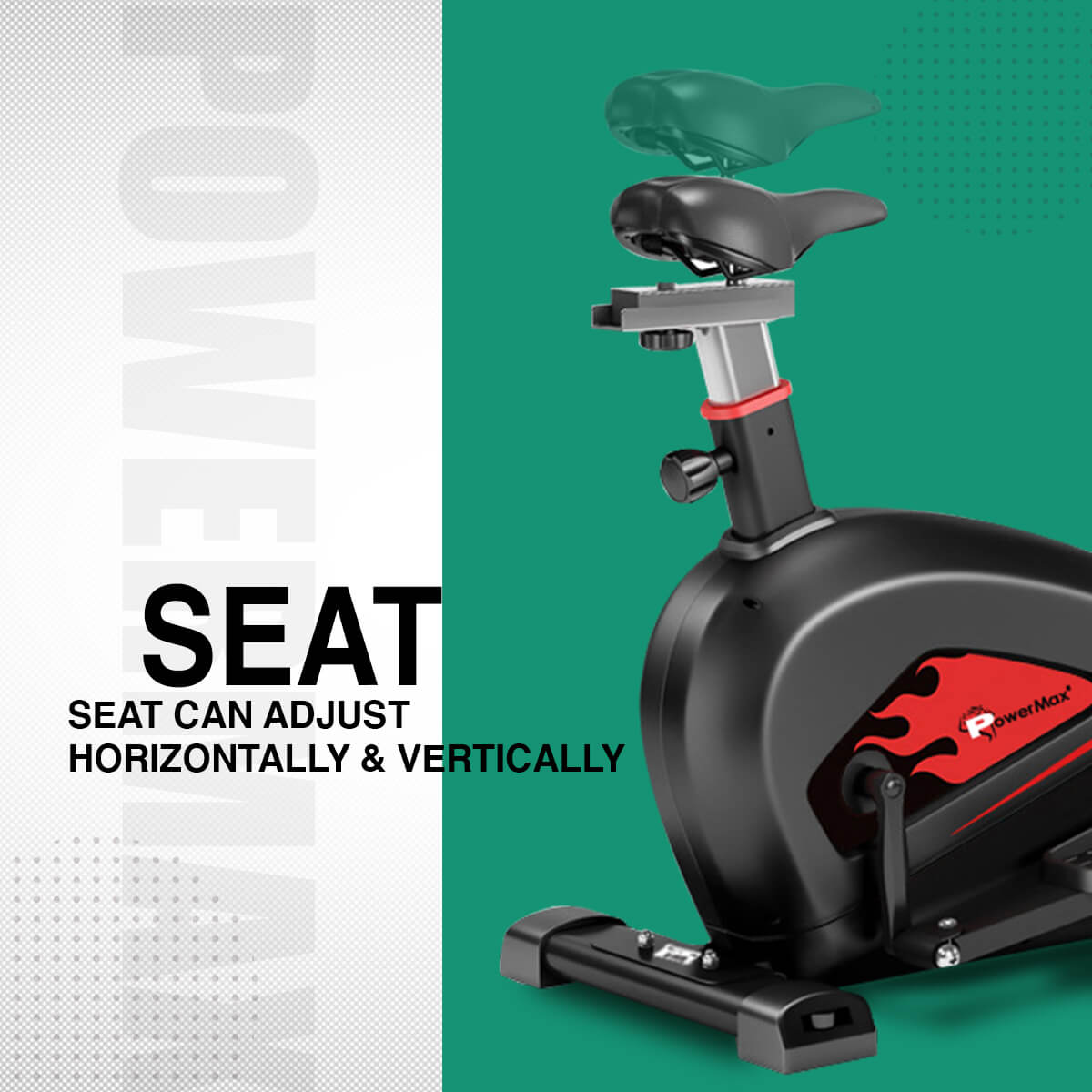 Buy Powermax Fitness EH-350S Magnetic Elliptical Cross Trainer with Soft Seat