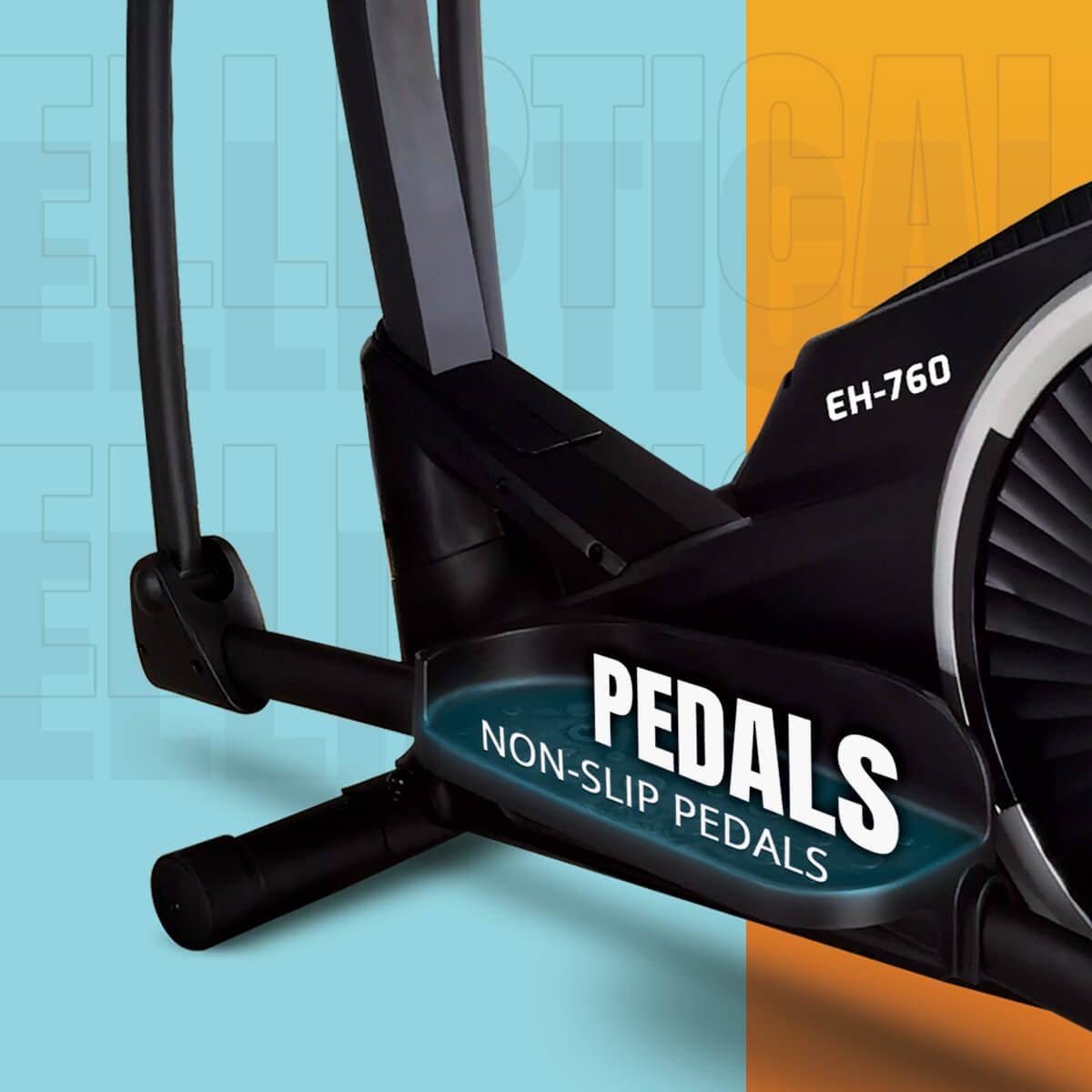 Buy Powermax Fitness EH-760 Elliptical Cross Trainer with Water Bottle Cage