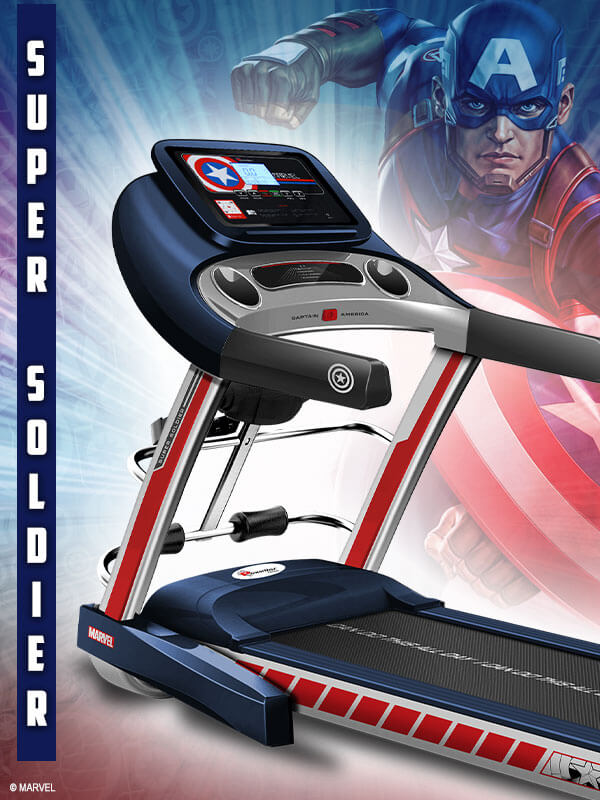 buy powermax x marvel mt-1a motorized treadmill with android & ios application