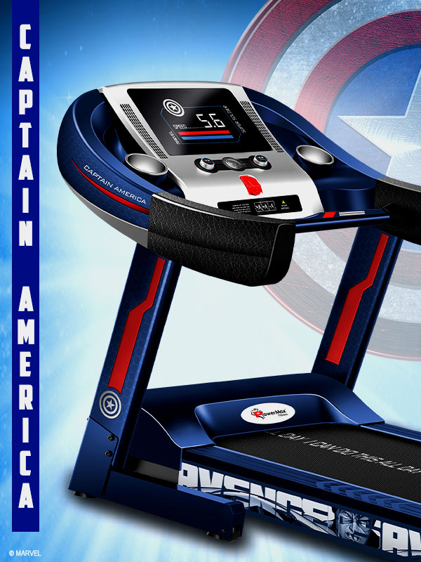 buy powermax x marvel mta-1000 semi auto lubrication motorized treadmill with auto incline