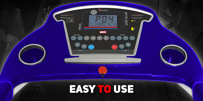 buy powermax x marvel mta-2300 motorized treadmill with semi-auto lubrication