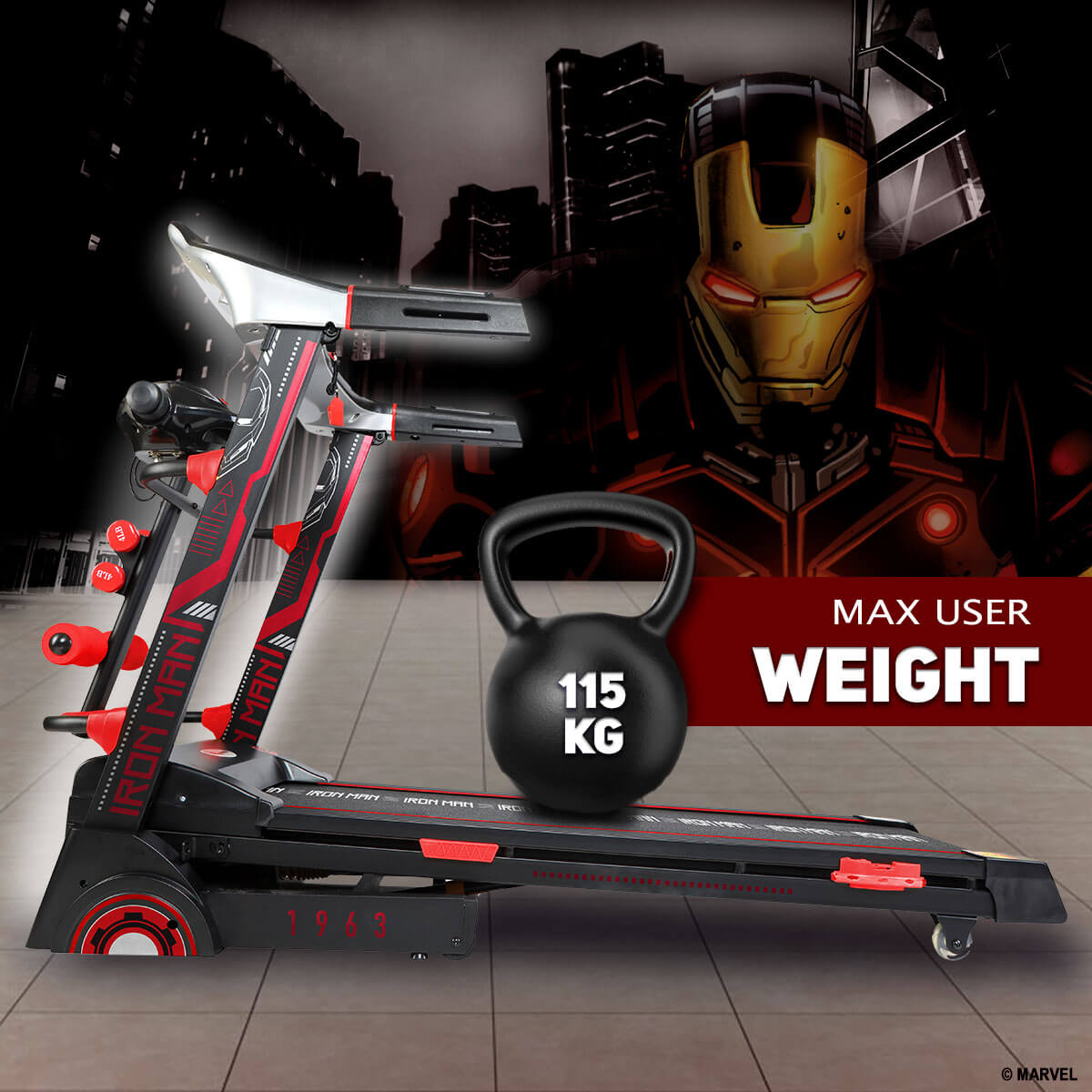 buy powermax x marvel mta-2300m multifunction treadmill with semi-auto lubrication