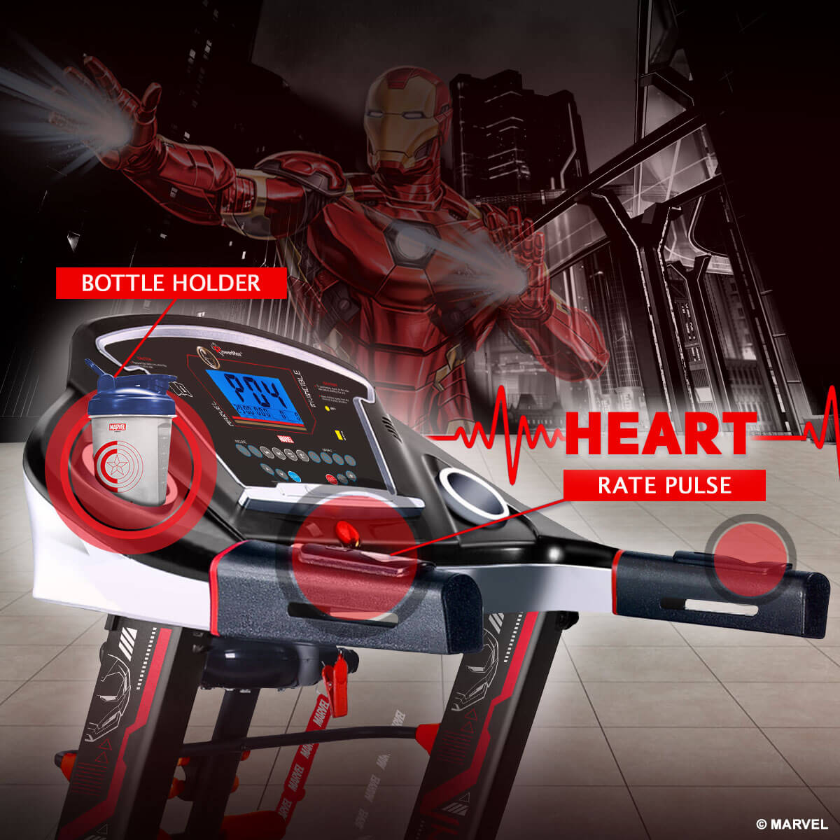 buy powermax x marvel mta-2300m multifunction treadmill with semi-auto lubrication
