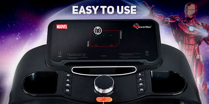 buy powermax x marvel mtm-2500 motorized treadmill with automatic lubrication and jumping wheels