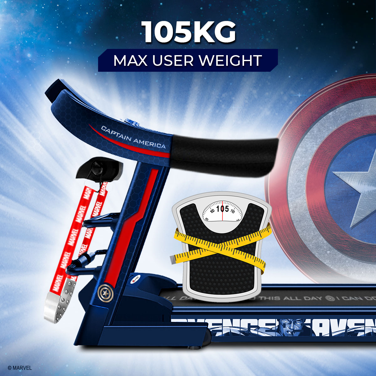 buy powermax x marvel mtm-1000m semi-auto lubrication multifunction treadmill