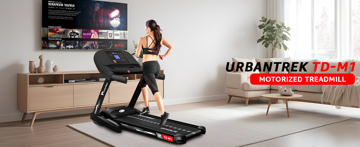 PowerMax TD-M1 Motorized Treadmill with Android and iOS App