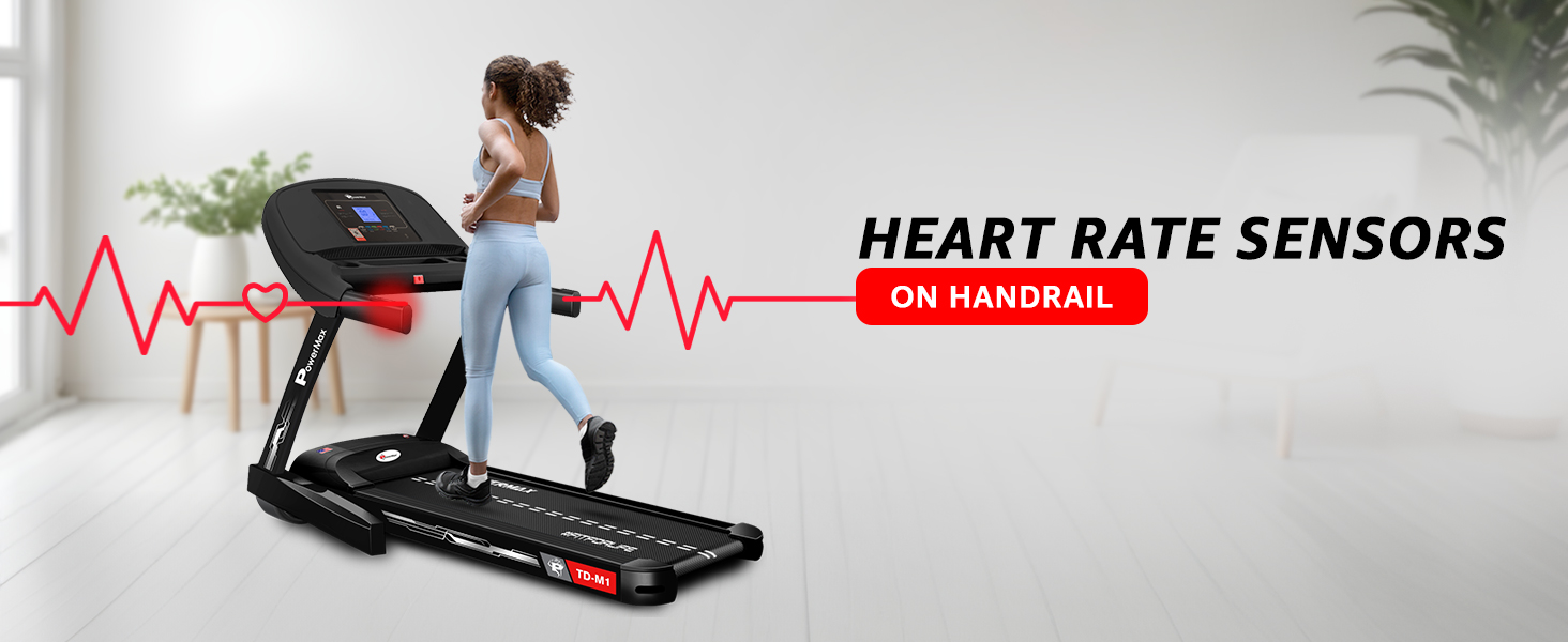 PowerMax TD-M1 Motorized Treadmill with Android and iOS App