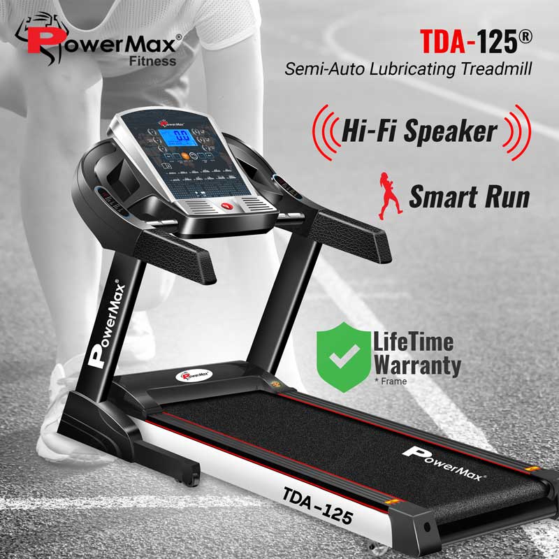 TDA-125 Motorised treadmill with auto lubricating