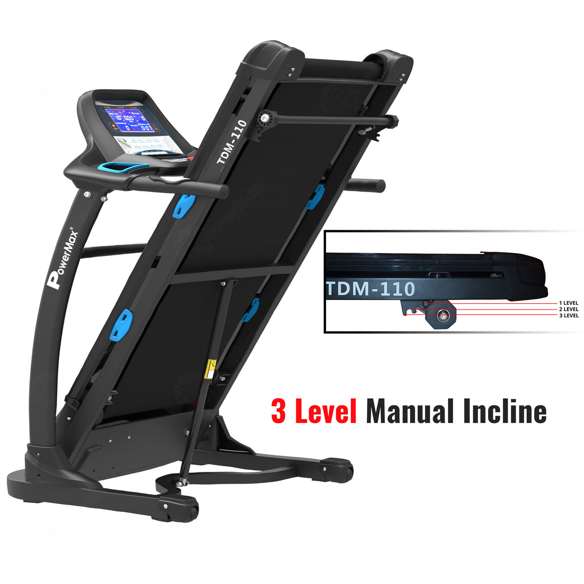 TDM-110® Motorized Treadmill with 7.2” Vivid Color Display