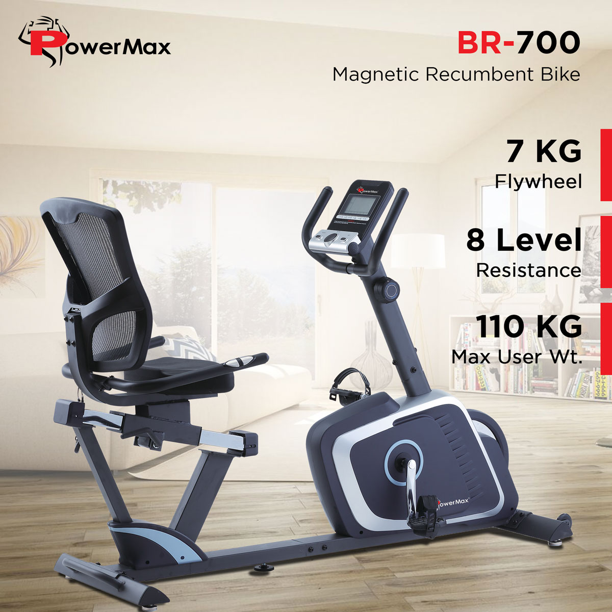 BR-700 Magnetic Recumbent Bike