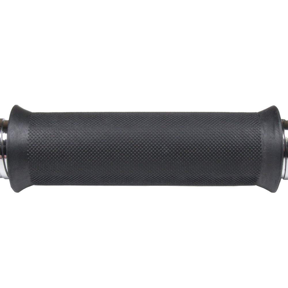 Dumbbell Bar (Solid) with Rubber Handle (16”)