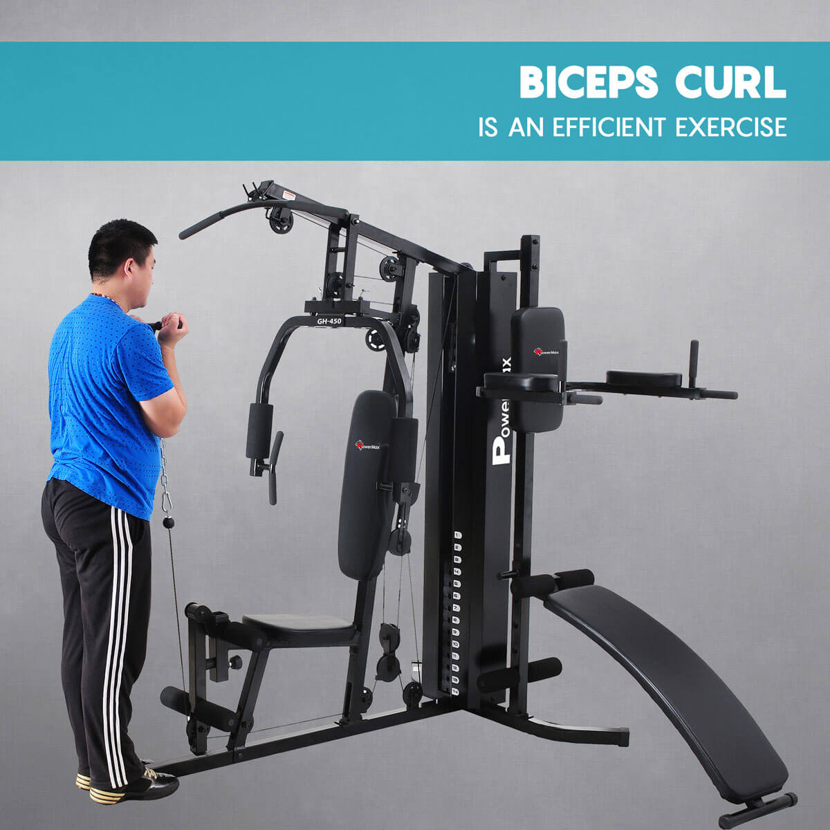 PowerMax GH 450 Multi Gym Machine for Home Use