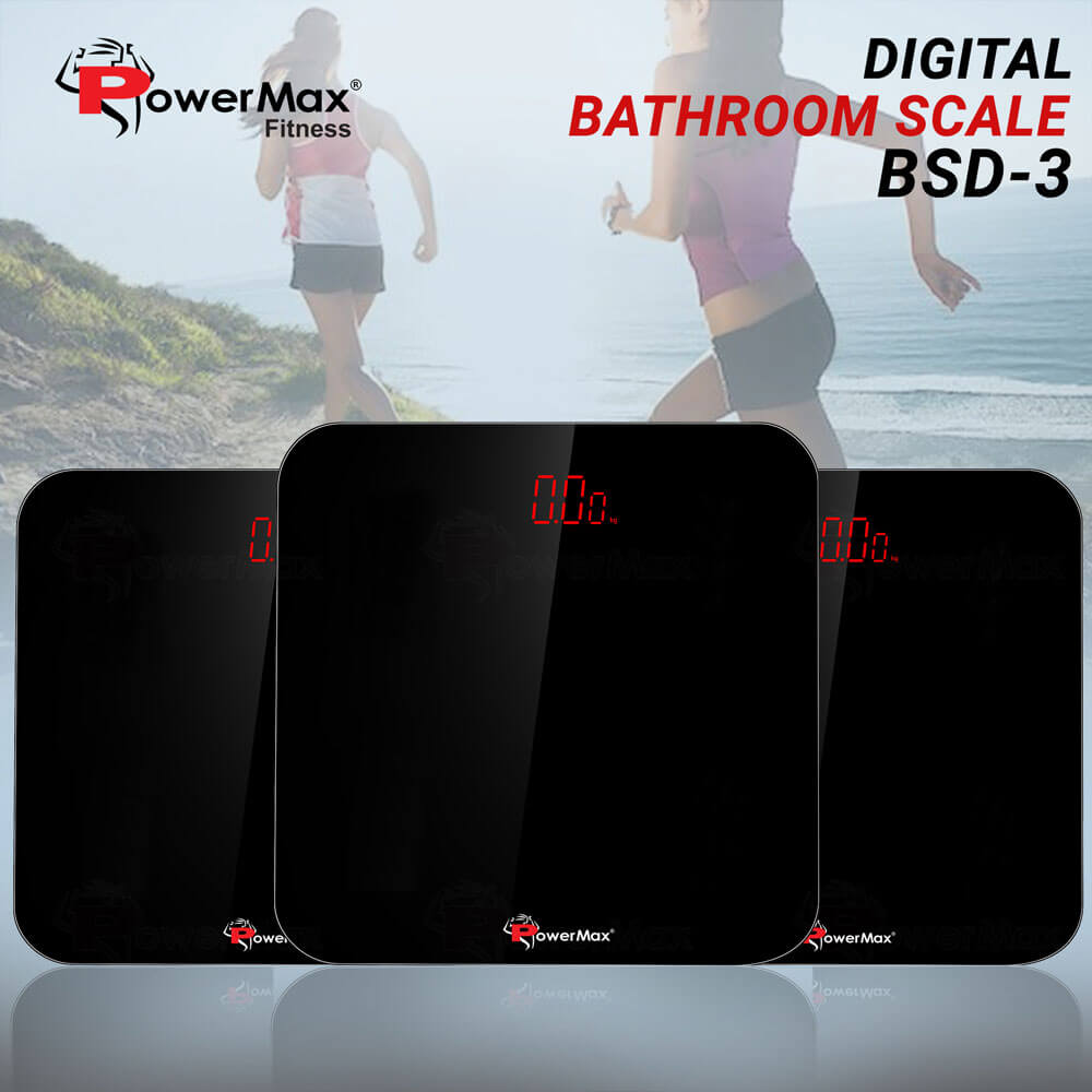PowerMax Fitness BSD-3 Digital Personal Bathroom Body Weight Scale