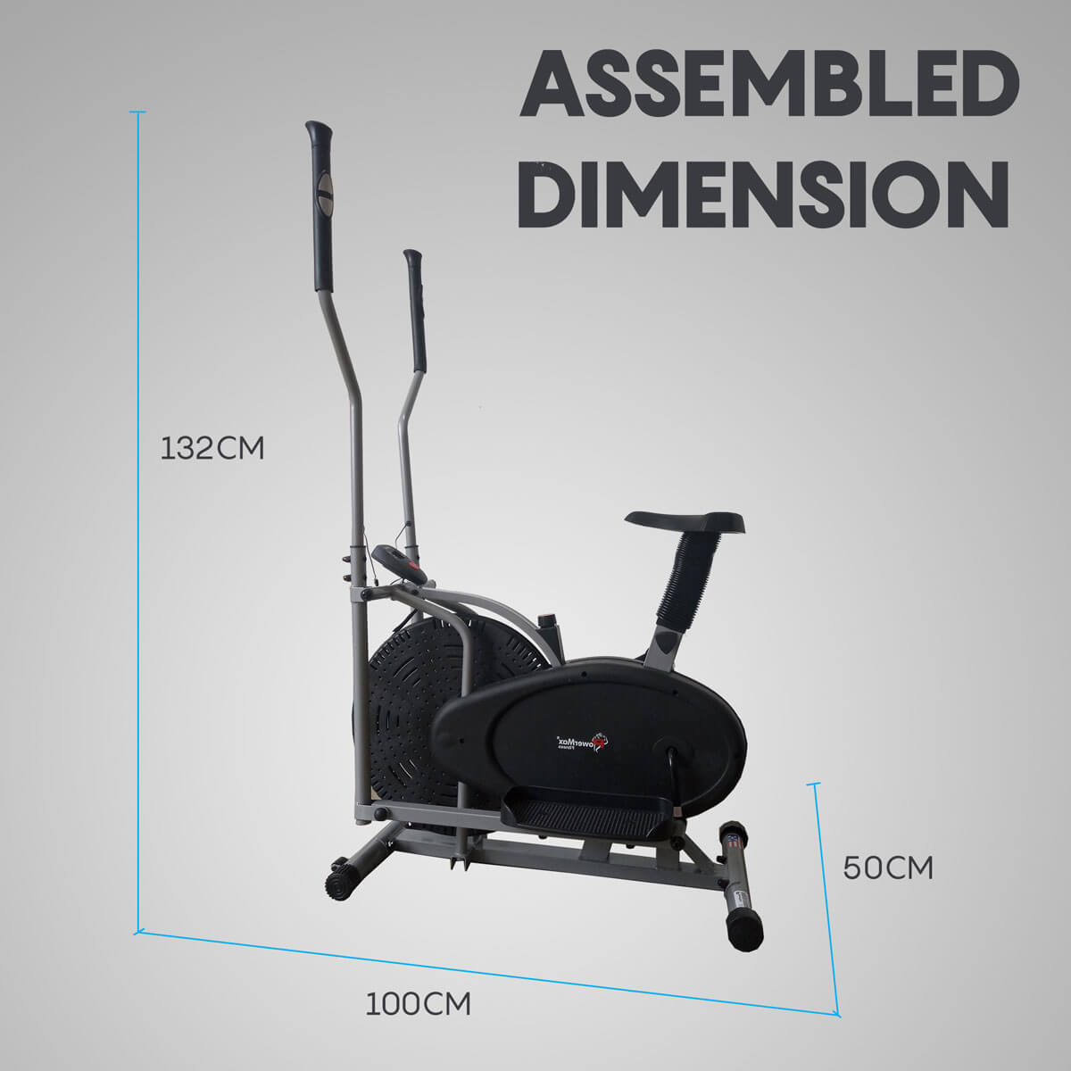 Elliptical cross trainer with hand pulse