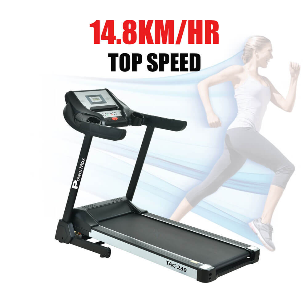 TAC-230 AC Motorized Treadmill with Auto Incline, MP3 & iPad Holder