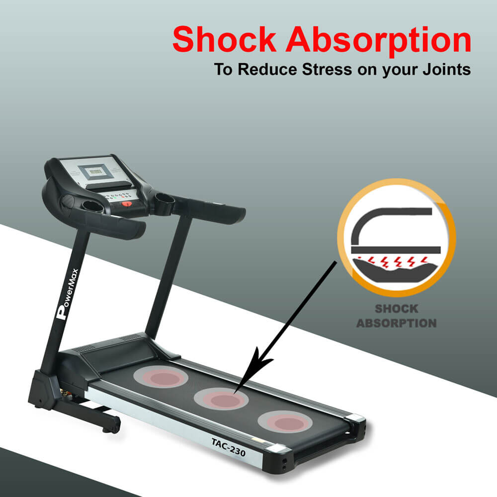 TAC-230 AC Motorized Treadmill with Auto Incline, MP3 & iPad Holder