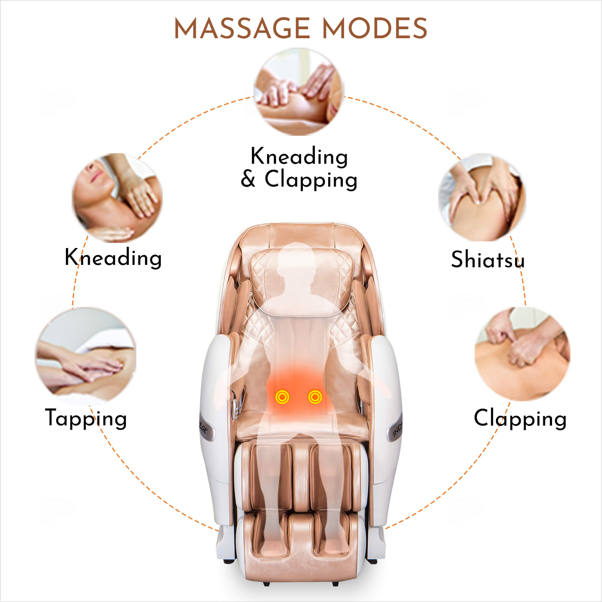 Indulge imOnCloudNine-3 Full Body Massage Chair with UltraThin 3D Massage Technology