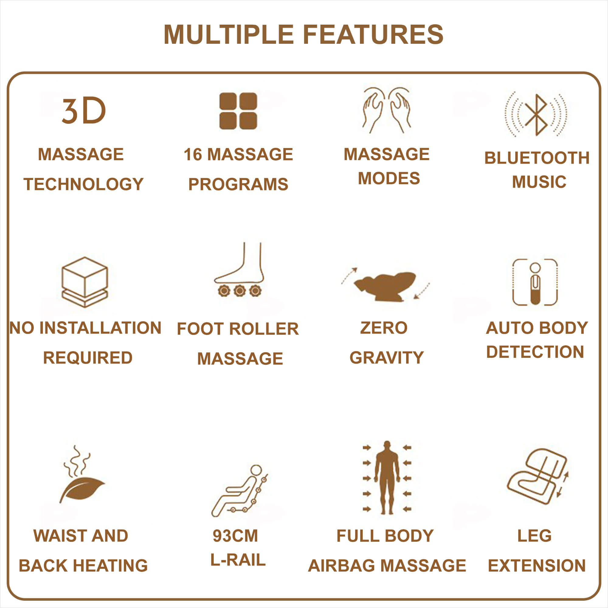 Indulge imOnCloudNine-3 Full Body Massage Chair with UltraThin 3D Massage Technology