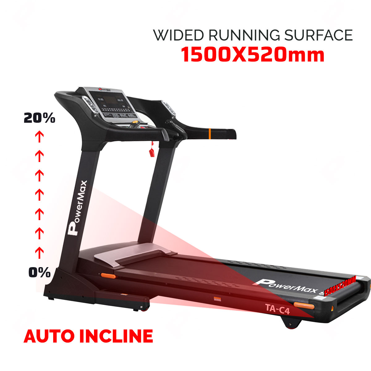 TA-C4 Commercial Motorized AC Treadmill