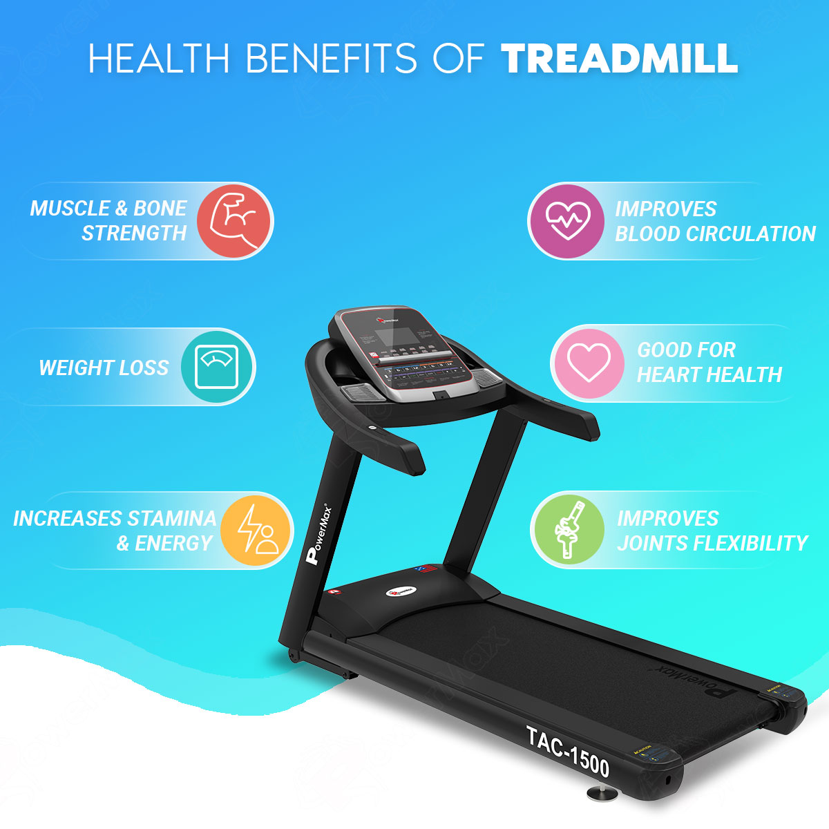 TAC-1500 Commercial Motorized AC Treadmill