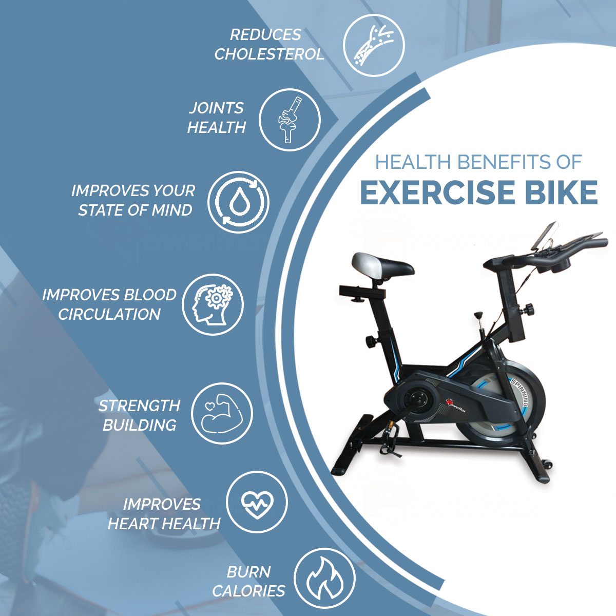 Home Use Spin Bike /Group Bike with iPad & Bottle holder