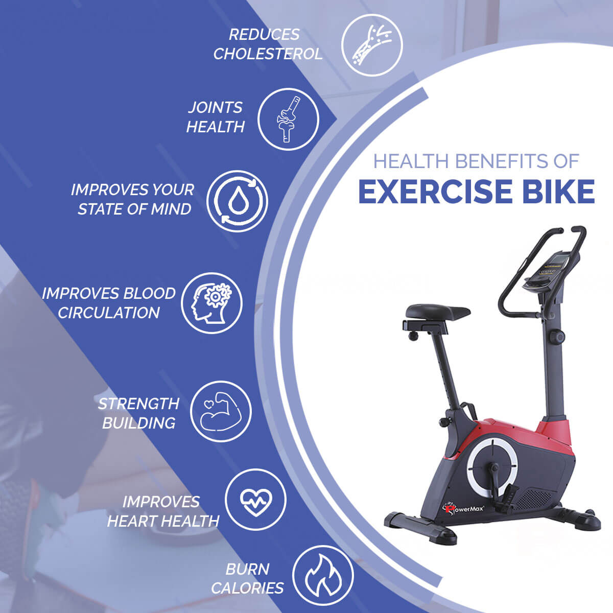 BU-800 Magnetic Upright Bike