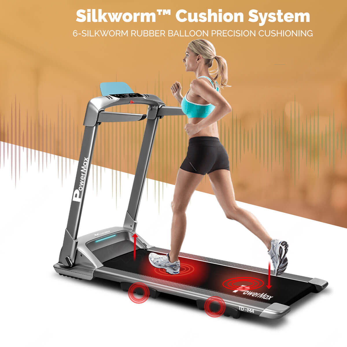 UrbanTrek TD-M4 Motorized Ultra-Compact Foldable Treadmill with Smartphone App