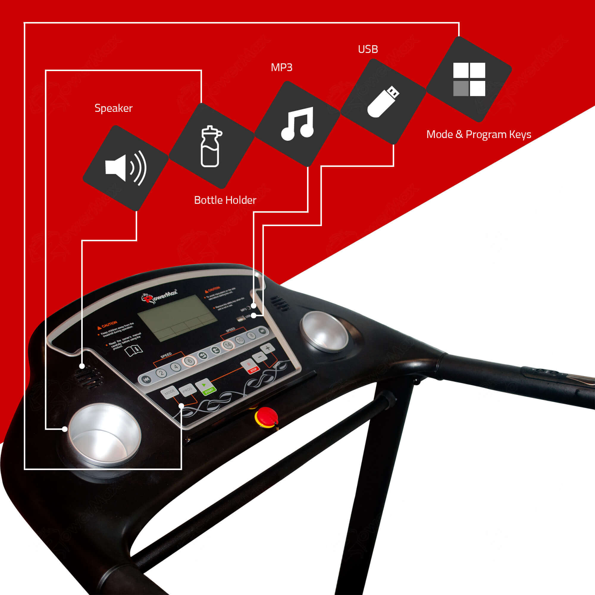 TDM-105S Semi-Auto Lubricating Treadmill