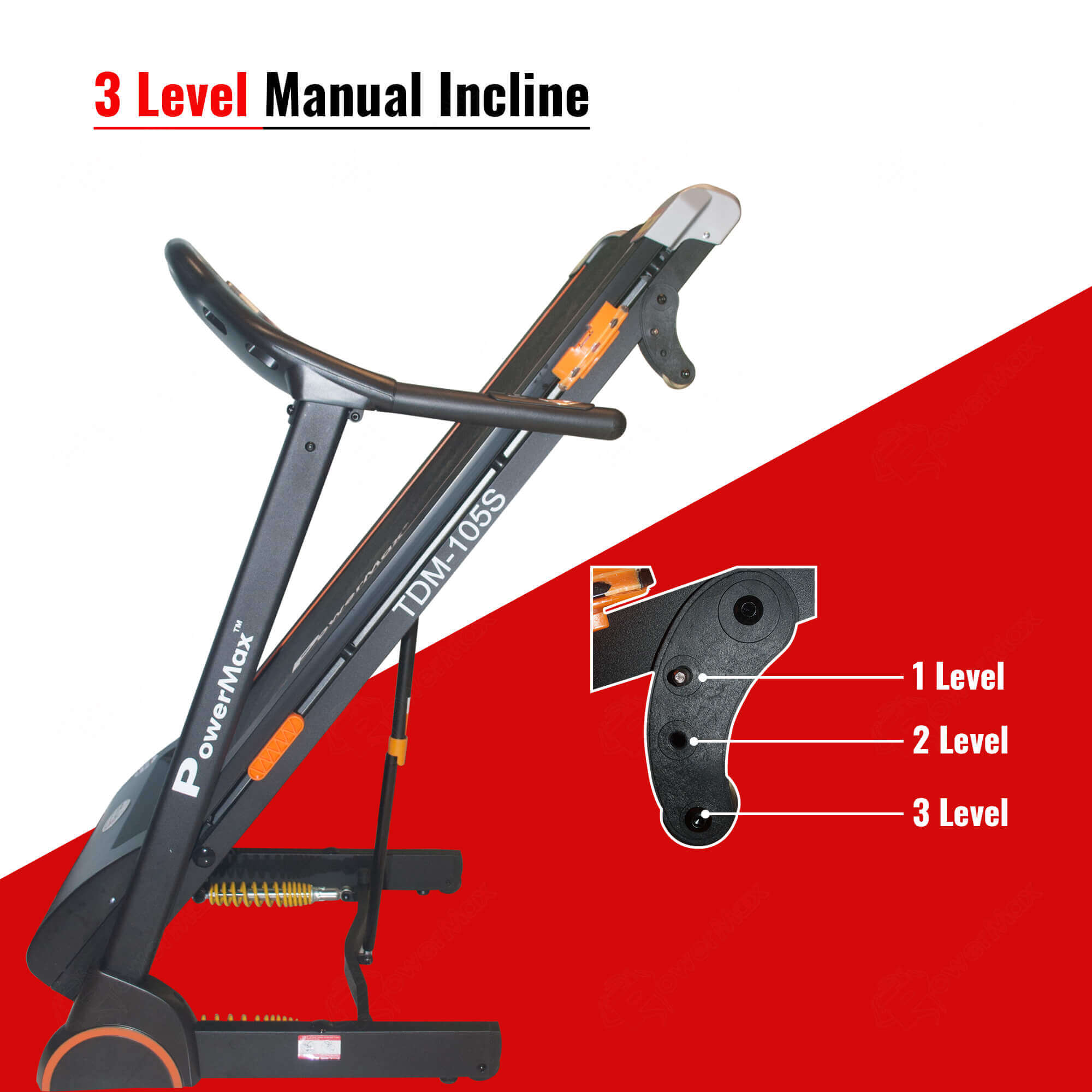 TDM-105S Semi-Auto Lubricating Treadmill