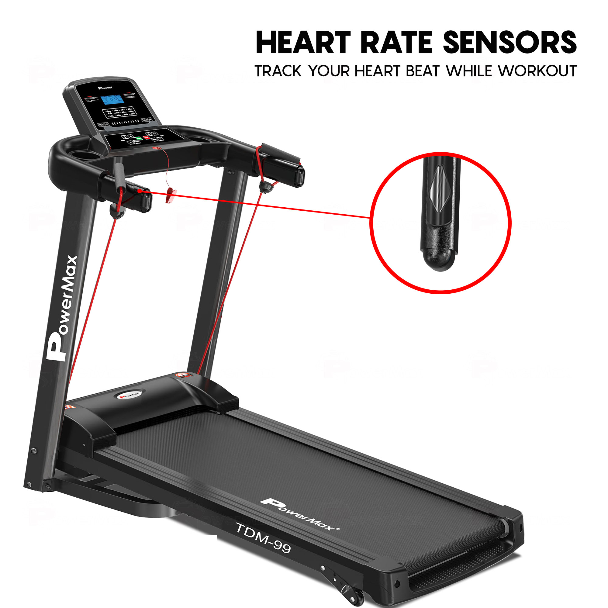 TDM-99 Motorized Treadmill with Twister and Resistance Ropes