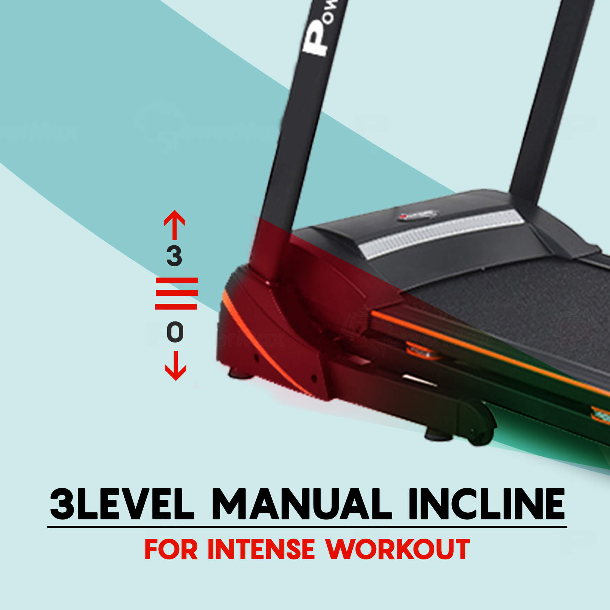 Powermax Fitness TDM-100S (1.5HP) Motorized Treadmill with Jumping Wheel & Auto Lubrication