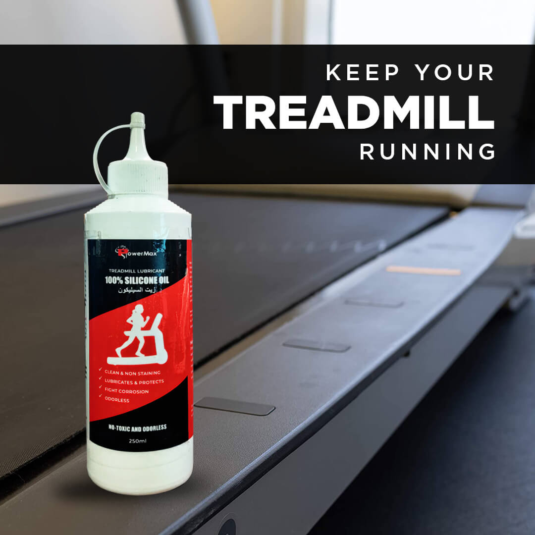 PowerMax Fitness PMS-250 | 100% Silicone Oil | Treadmill Belt Lubricant