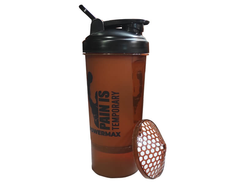 <b>PSB-6S-C</b> (600ml) Protein Shaker Bottle with Single Storage