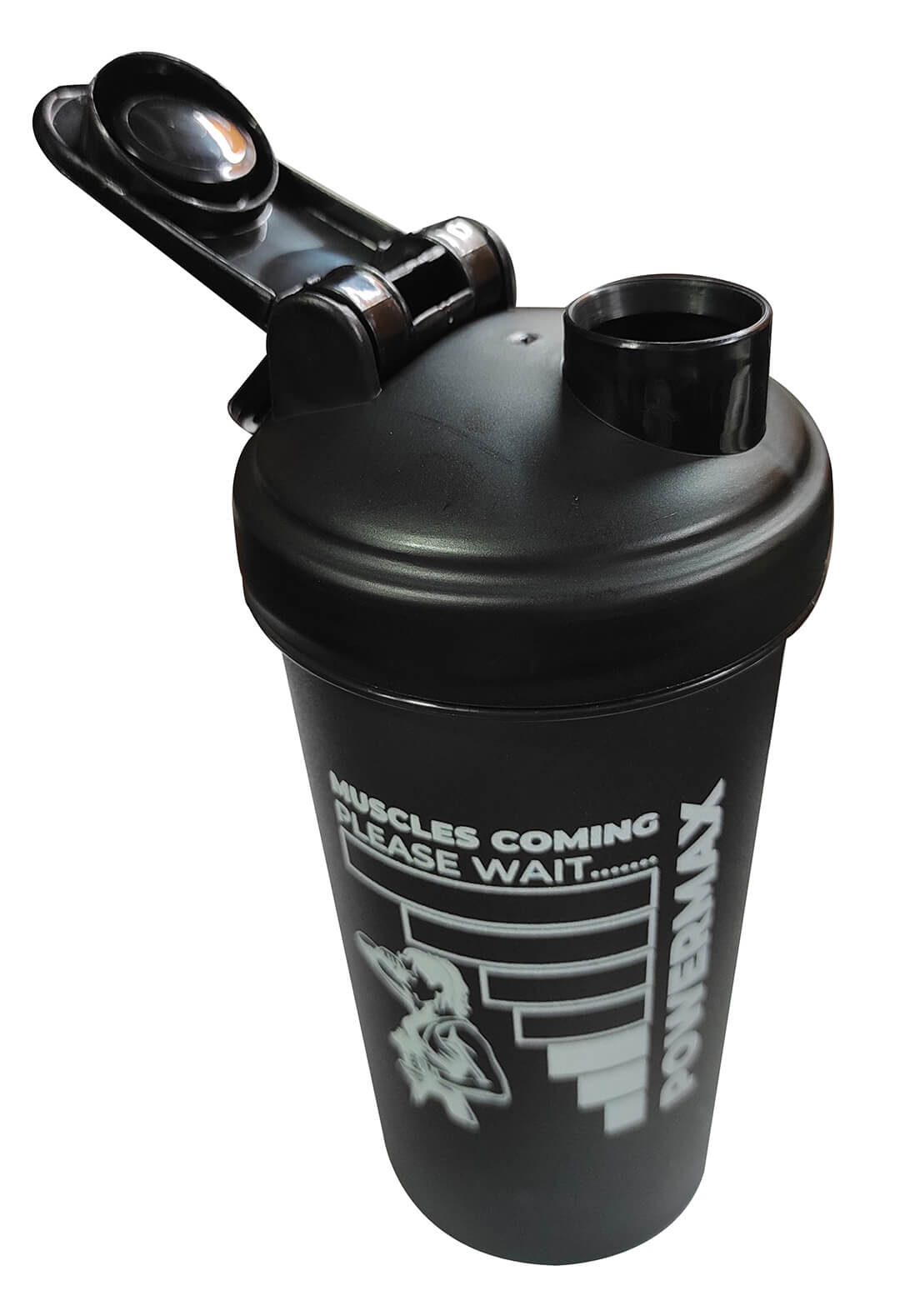 PowerMax Fitness PSB-6S-W (600ml) Protein Shaker Bottle with