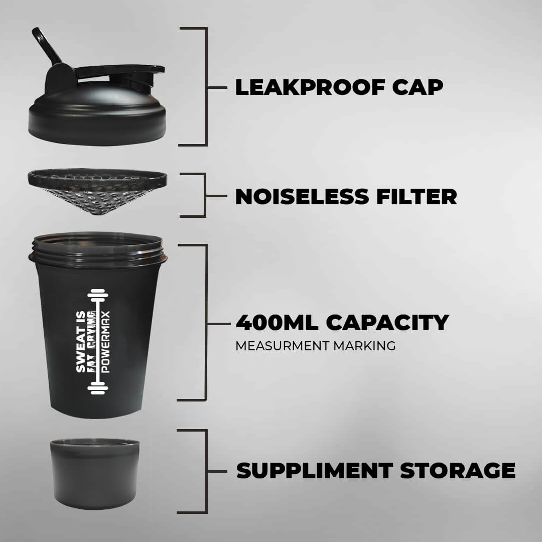 400ml Protein Shaker With Compartment