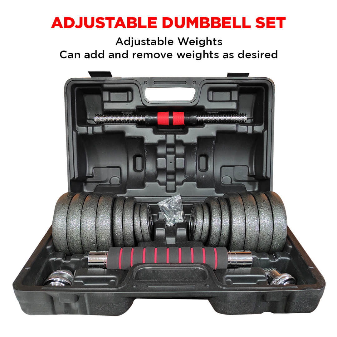 PowerMax Fitness New PDS-30 Baking Iron Dumbbells Set