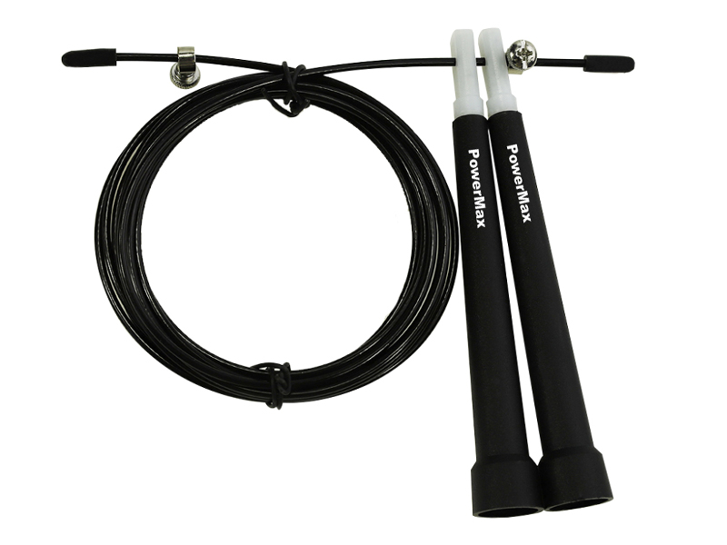 JP-2 (Black)  Exercise Speed Jump Rope With Adjustable Cable