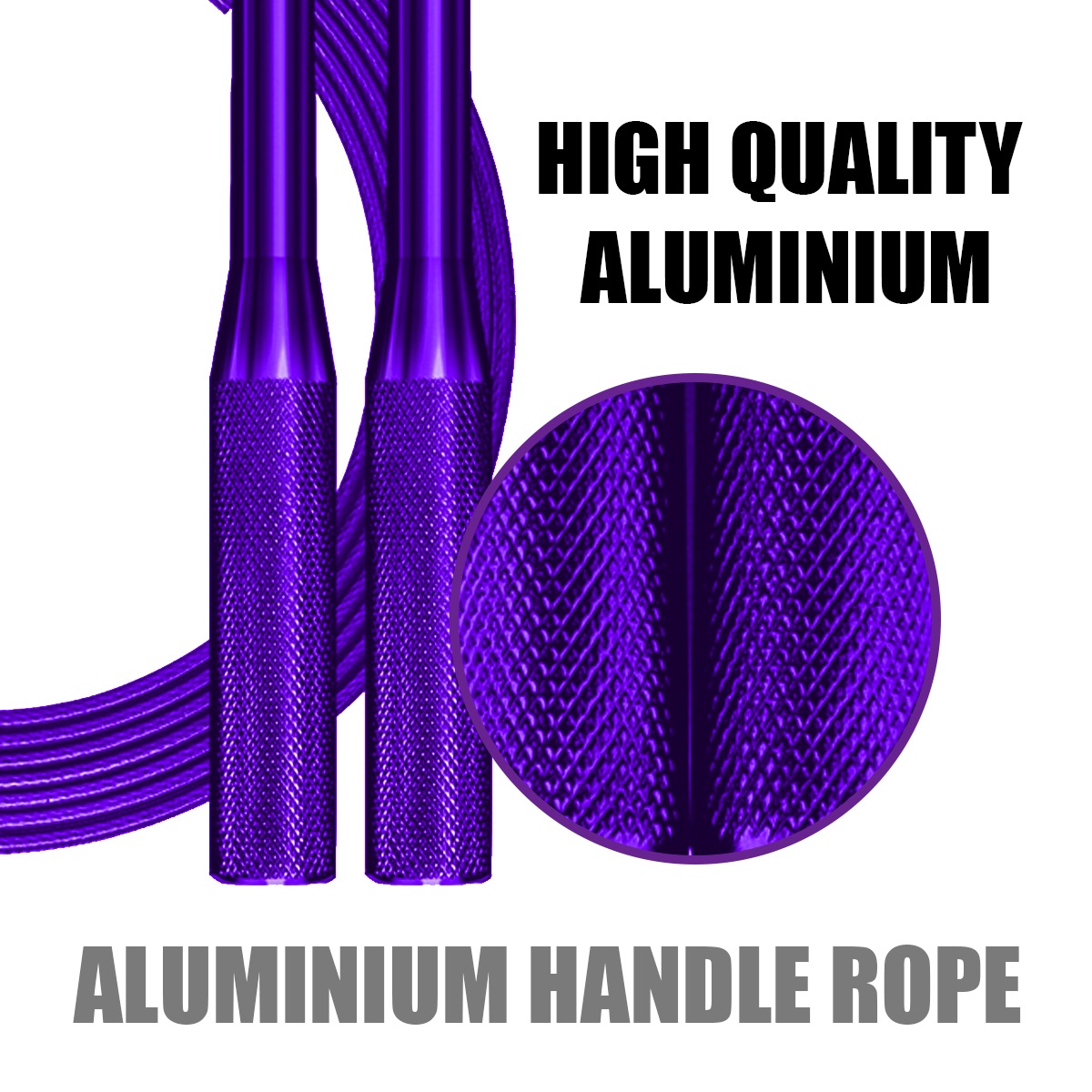  JA-3 (Purple) Exercise Speed Jump Rope With Adjustable Cable