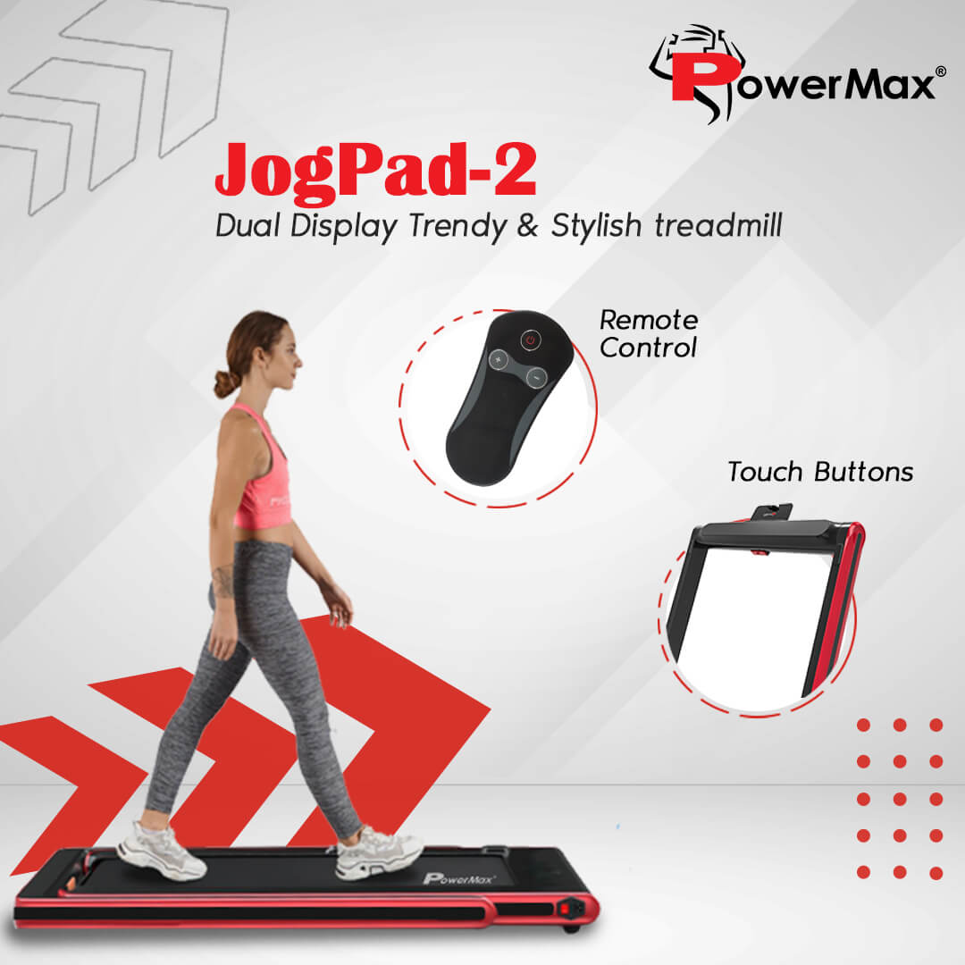 JogPad-2 Dual Display Treadmill with Bluetooth Speaker