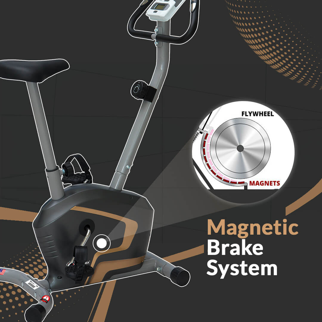 BU-400 Magnetic Upright Bike with iPad holder