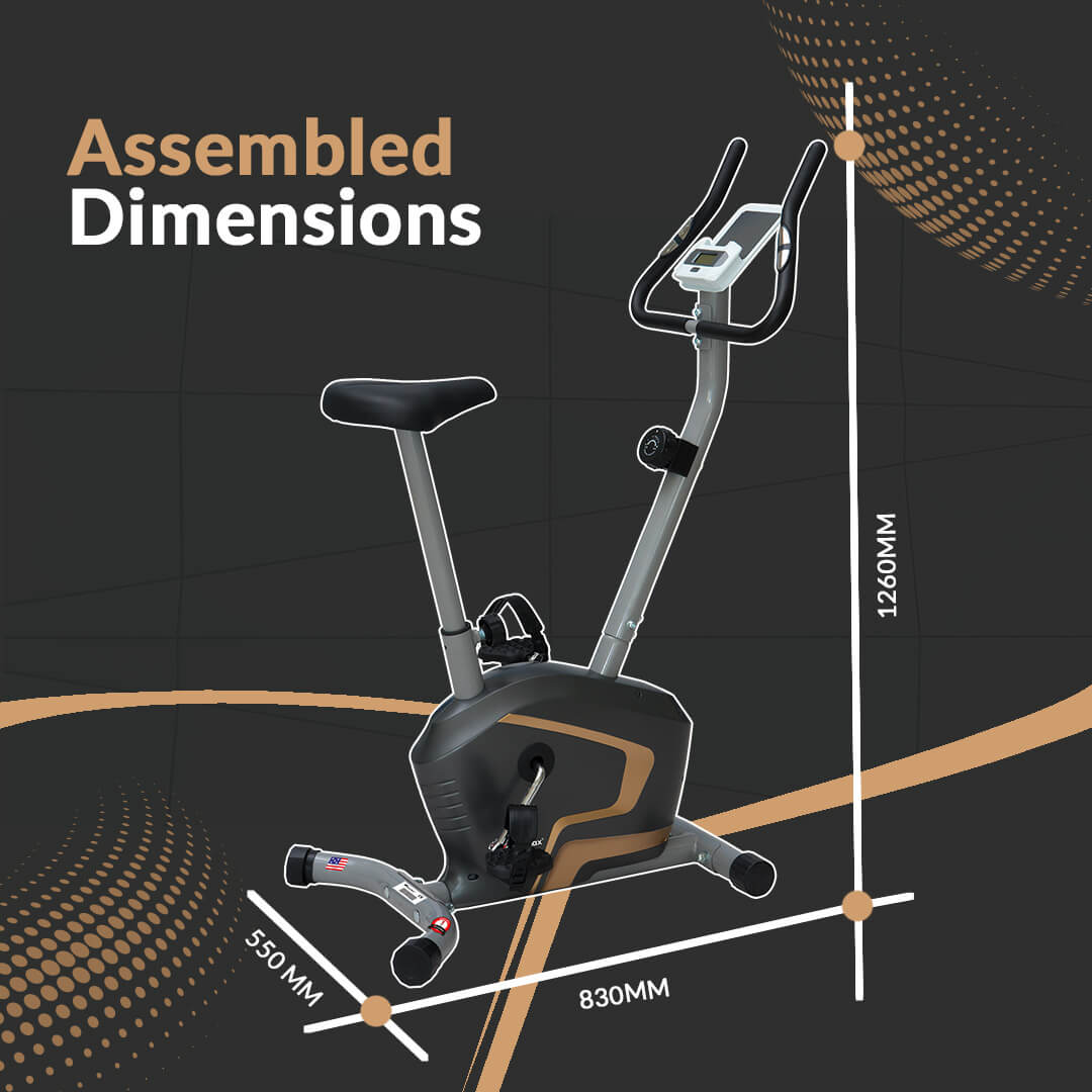 BU-400 Magnetic Upright Bike with iPad holder