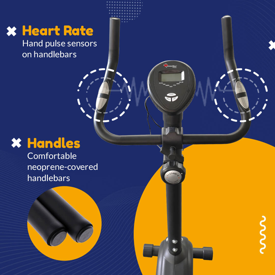 BU-510 Magnetic Upright Bike with LCD Display