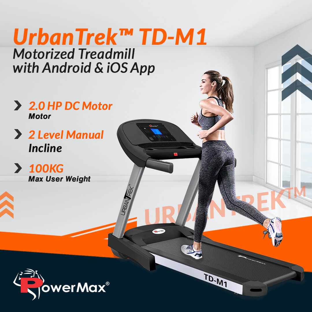 UrbanTrek TD-M1 Motorized Treadmill with Android & iOS Application