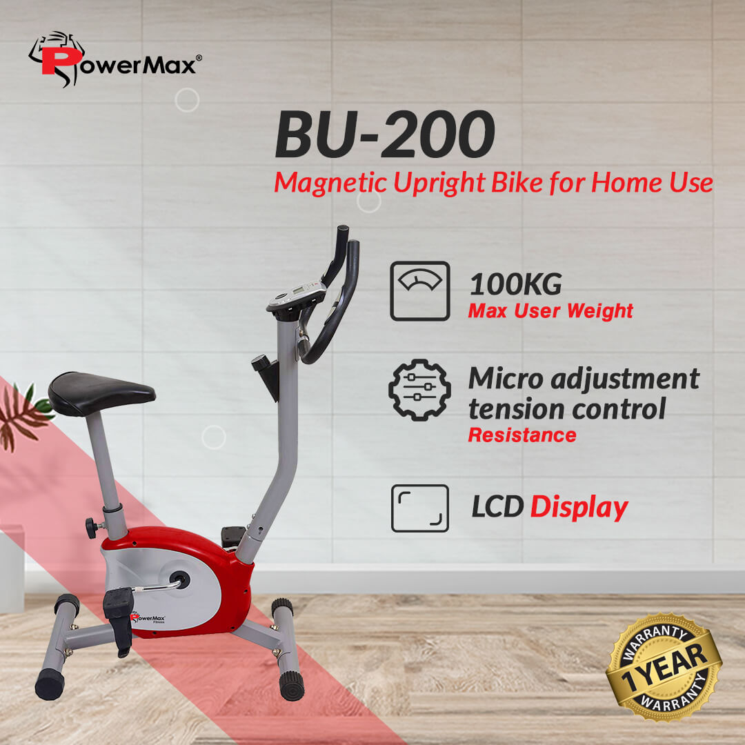 BU-200 Magnetic Upright Bike for Home Use